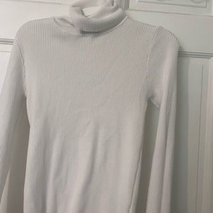 White turtleneck shirt